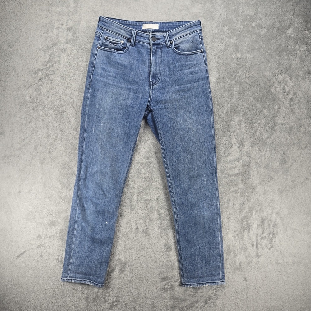 PLAC Jeans Ellis MI2 Women's Size 27 Blue Regular Straight Stretch Denim Korea